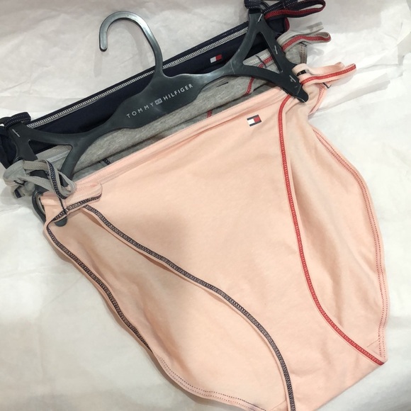 Tommy Hilfiger 3pack contrast stitching cotton double string bikini panties XL‎ - Picture 13 of 13